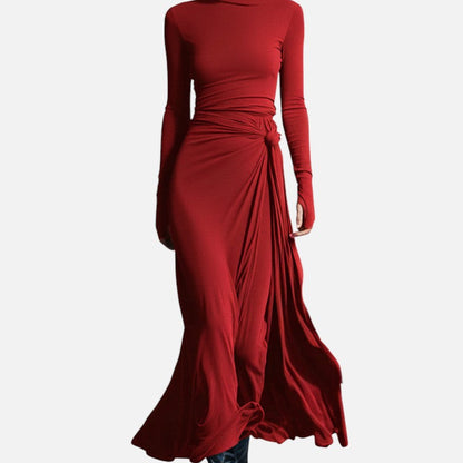 Mélanie | Robe Maxi à Nœud Latéral