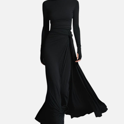 Mélanie | Robe Maxi à Nœud Latéral