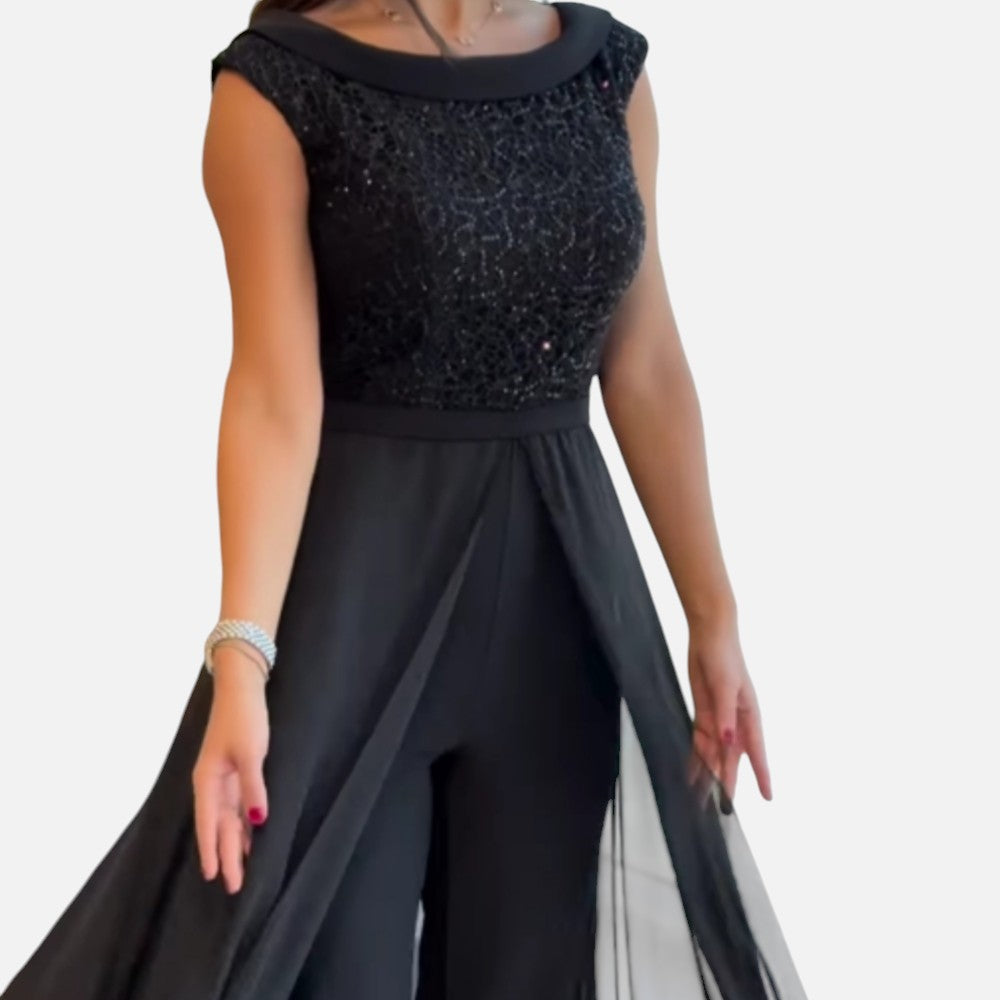 Nathalie | Combinaison élégante sans manches