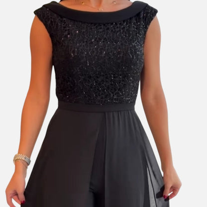 Nathalie | Combinaison élégante sans manches