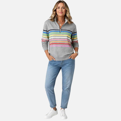 Adeline | Pull à Rayures Pastel