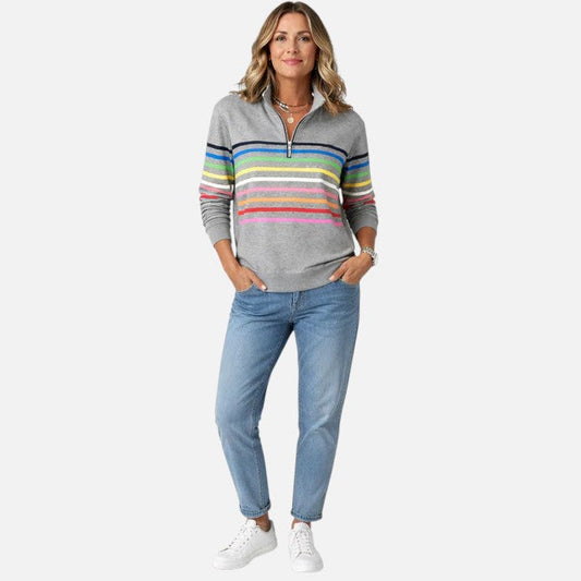 Adeline | Pull à Rayures Pastel