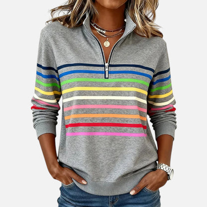 Adeline | Pull à Rayures Pastel