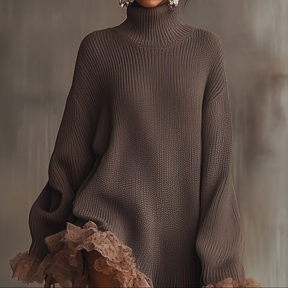 Luna | Robe Pull Tricotée Élégante