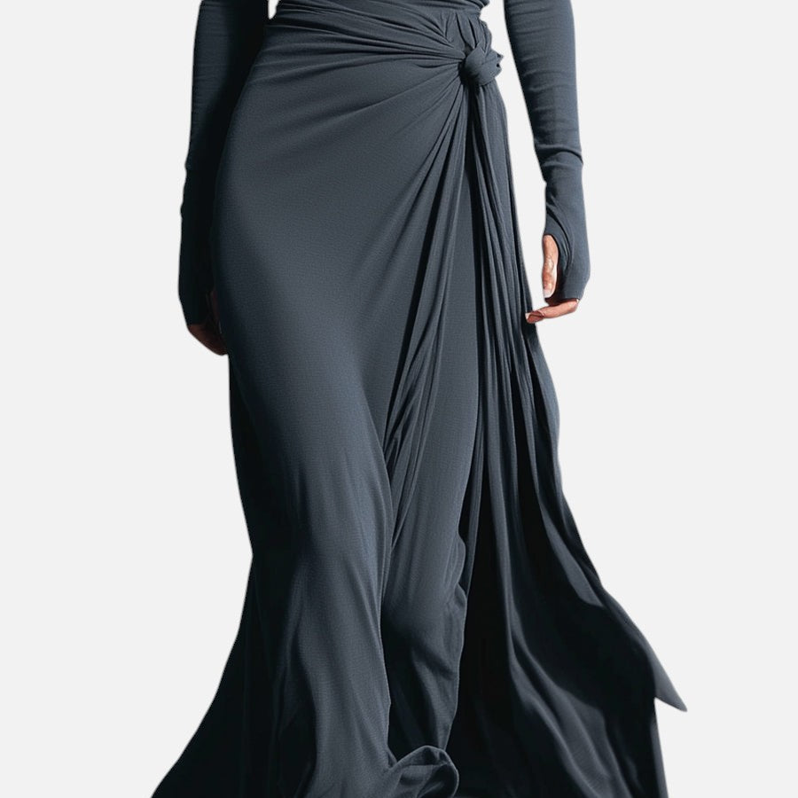 Mélanie | Robe Maxi à Nœud Latéral