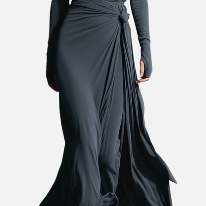 Mélanie | Robe Maxi à Nœud Latéral