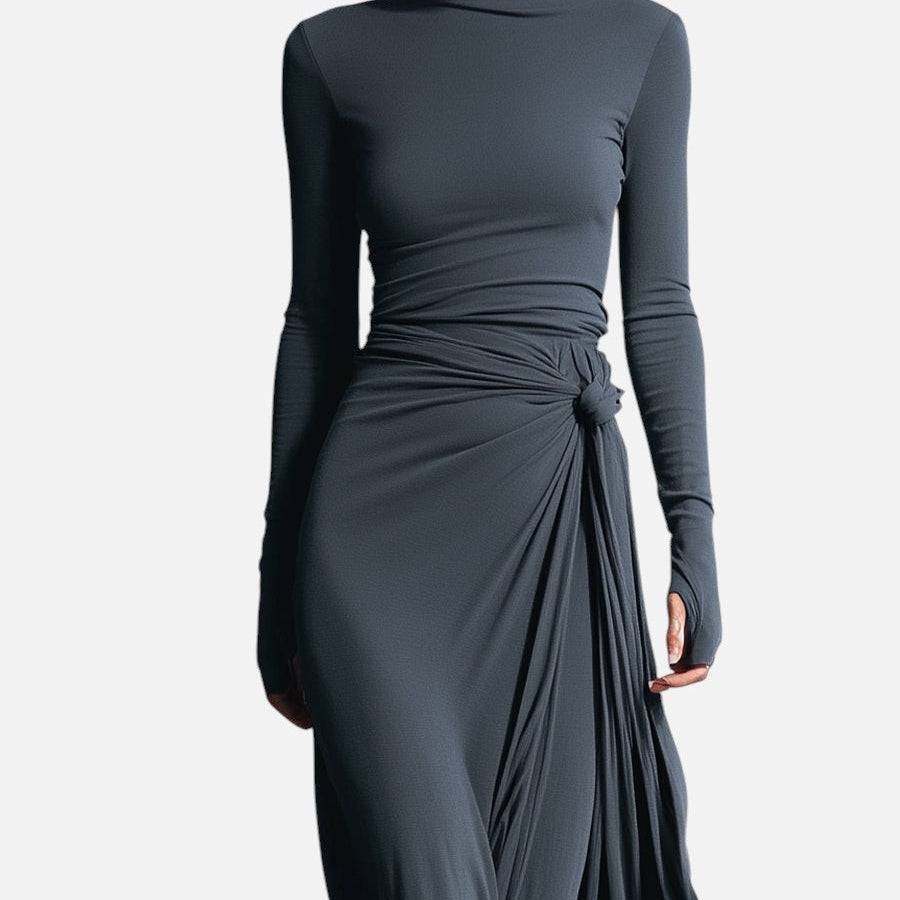 Mélanie | Robe Maxi à Nœud Latéral