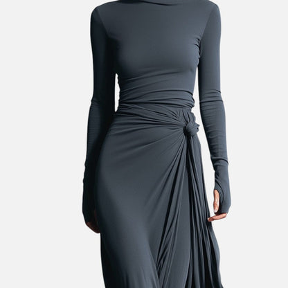 Mélanie | Robe Maxi à Nœud Latéral