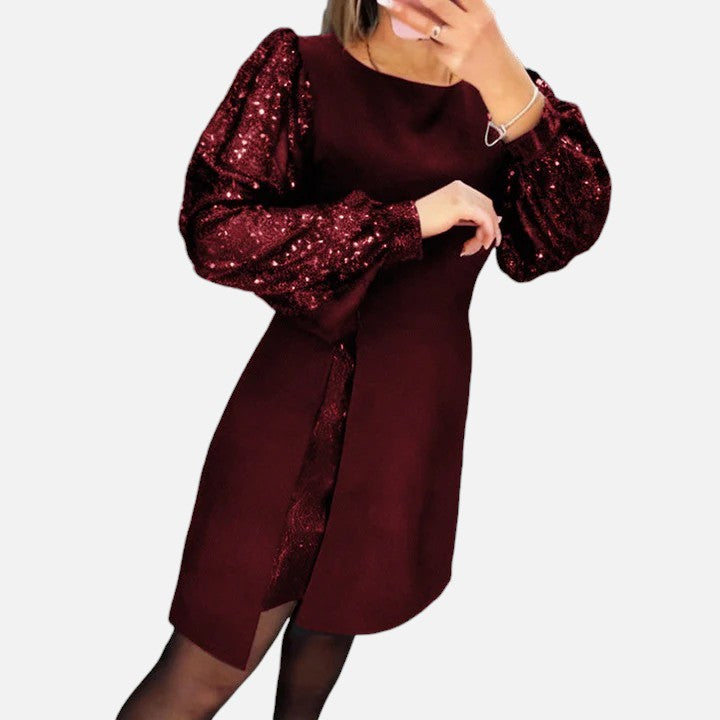 Cécile | Robe Élégante Patchwork