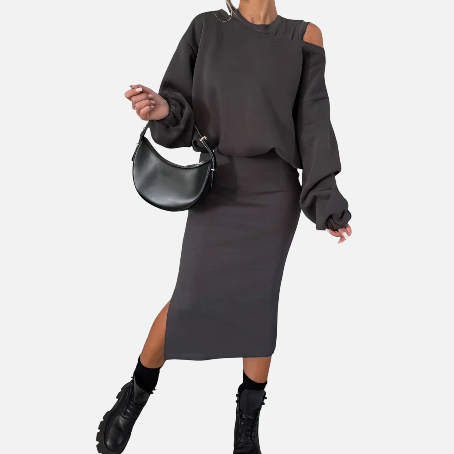 Aurélia Luxe | Ensemble Épaules Nues & Jupe Midi