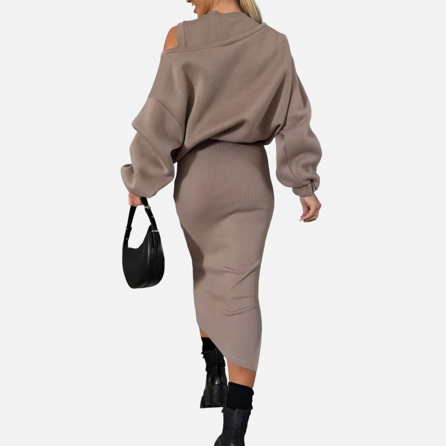 Aurélia Luxe | Ensemble Épaules Nues & Jupe Midi