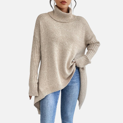 Claire | Pull Col Roulé Élégant et Décontracté