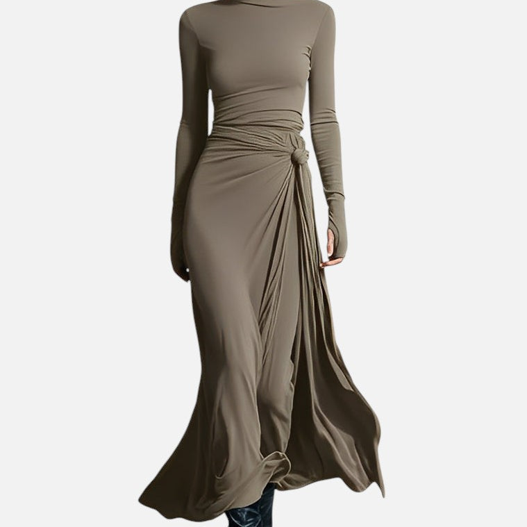 Mélanie | Robe Maxi à Nœud Latéral